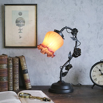 ローズテーブルランプ タッチセンサーライト