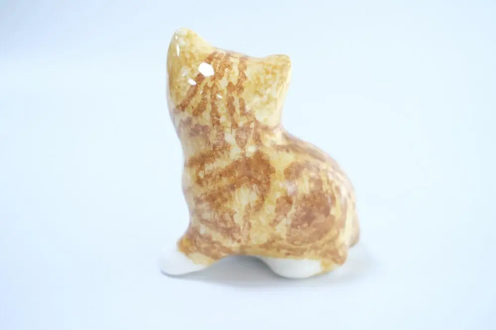 ヴィンテージ WINSTANLEY CAT/ケンジントンキャット・茶トラ子猫 イギリス 陶芸作家Jenny Winstanley ヴィンテージ雑貨4