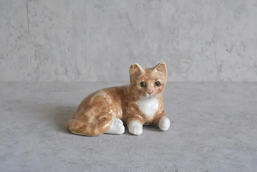 ヴィンテージ WINSTANLEY CAT/ケンジントンキャット・寝そべる茶トラ子猫 イギリス 陶芸作家Jenny Winstanley 置物 –  雑貨とアンティークのお店MALTOの入荷お知らせ情報&日々のブログ