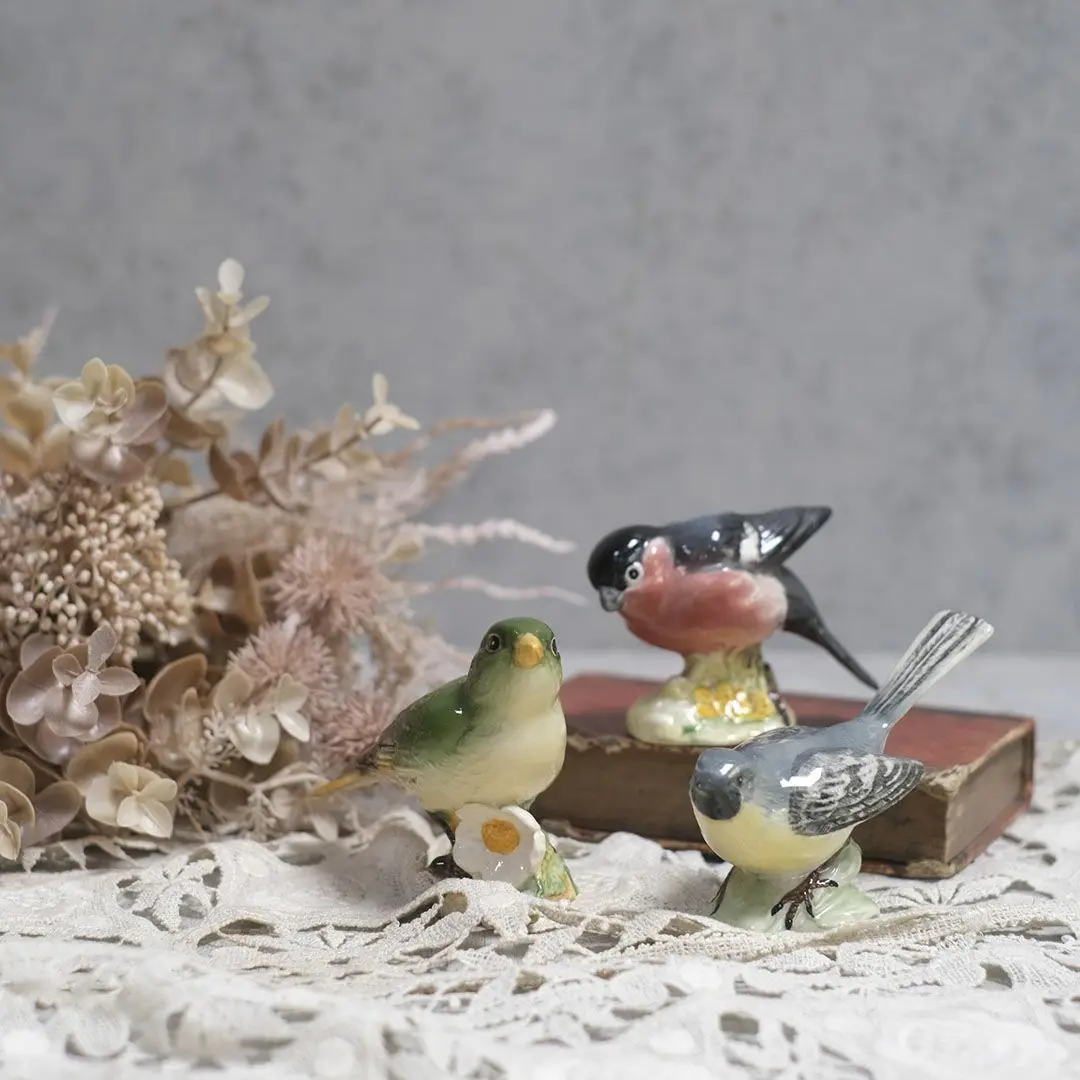 ヴィンテージフィギリン BESWICK WREN 鳥の置物 ピーターラビット陶製フィギュアで有名なイギリスのベスウィック社製