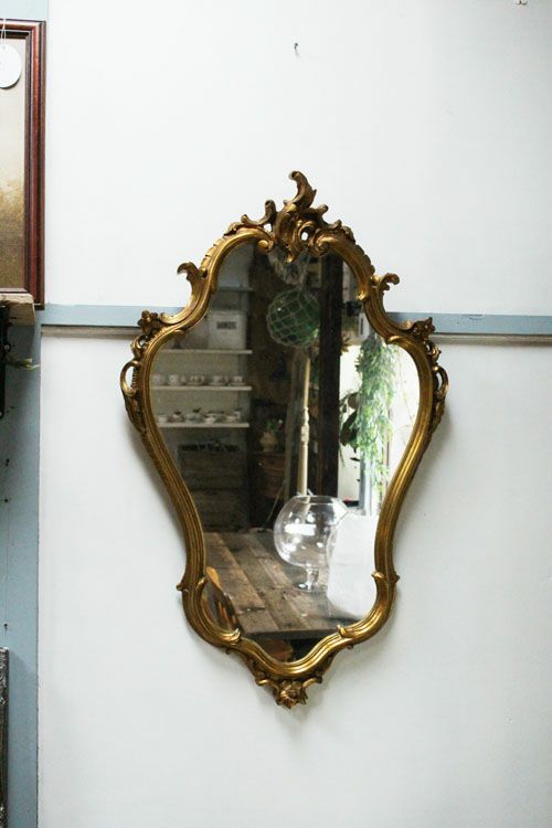フランス アンティーク 品格ロココ調ミラー - 鏡(壁掛け式)