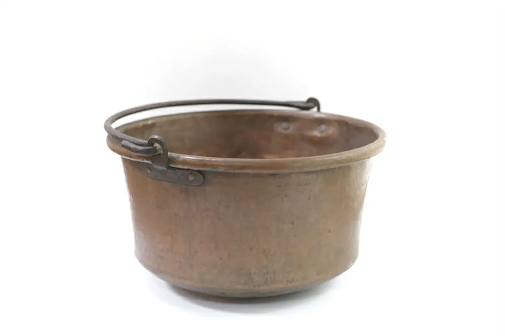 アンティーク 銅鍋 イギリスで19世紀中期に作られたコッパー製の古い ...