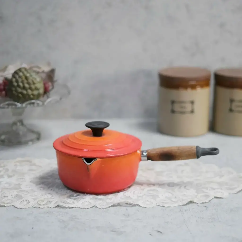 ヴィンテージ LE CREUSET（ル・クルーゼ）片手鍋 鉄鍋
