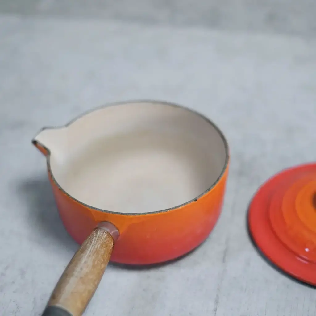 ヴィンテージ LE CREUSET（ル・クルーゼ）片手鍋 鉄鍋
２