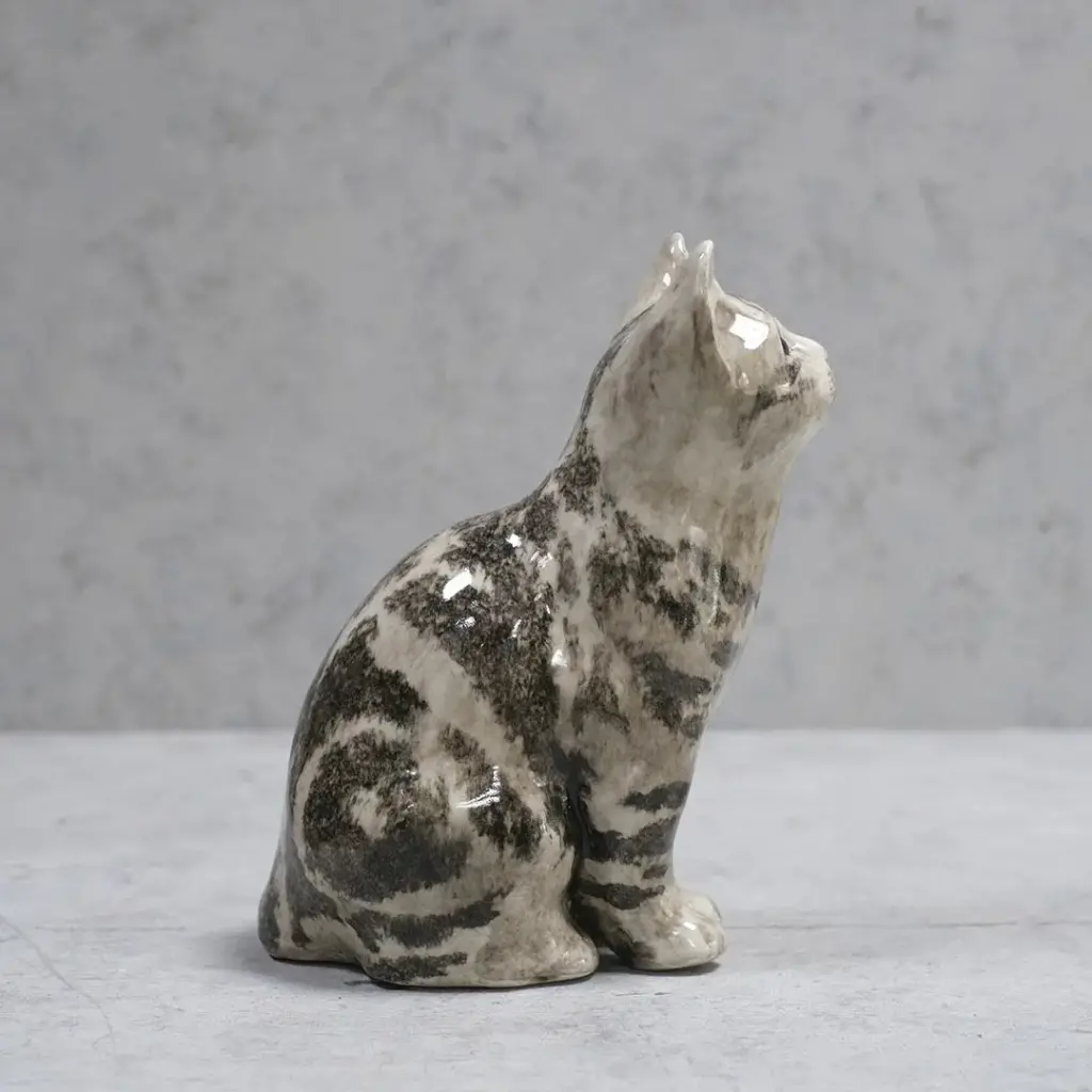 ヴィンテージ WINSTANLEY CAT/ケンジントンキャット サバトラ イギリス 陶芸作家Jenny Winstanley
3