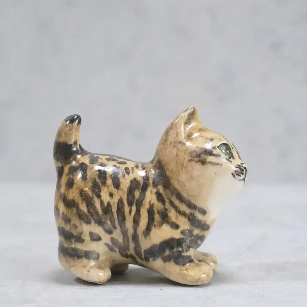 ヴィンテージWINSTANLEY CAT/ケンジントンキャット・子猫 珍しいグリーンアイ イギリス 陶芸作家Jenny Winstanley
1